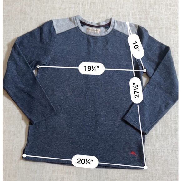 Tommy Bahama Men's Blue & Grey Long Sleeve Shirt Size M - Picture 3 of 11